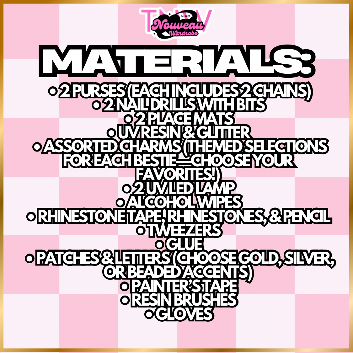 DIY Bestie Junk Purse Kit (Pre-Order)