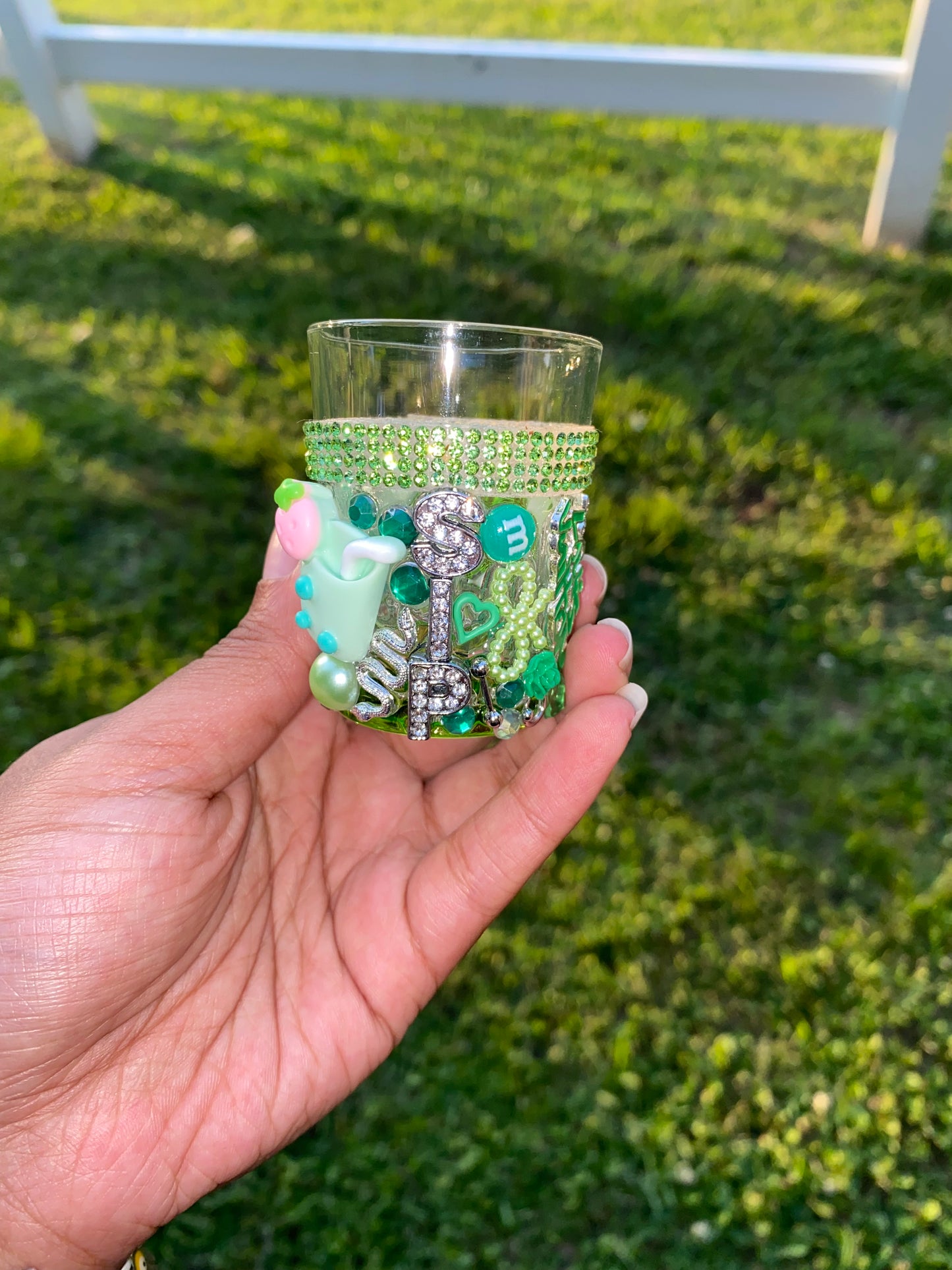 Green Junk Shot Glass