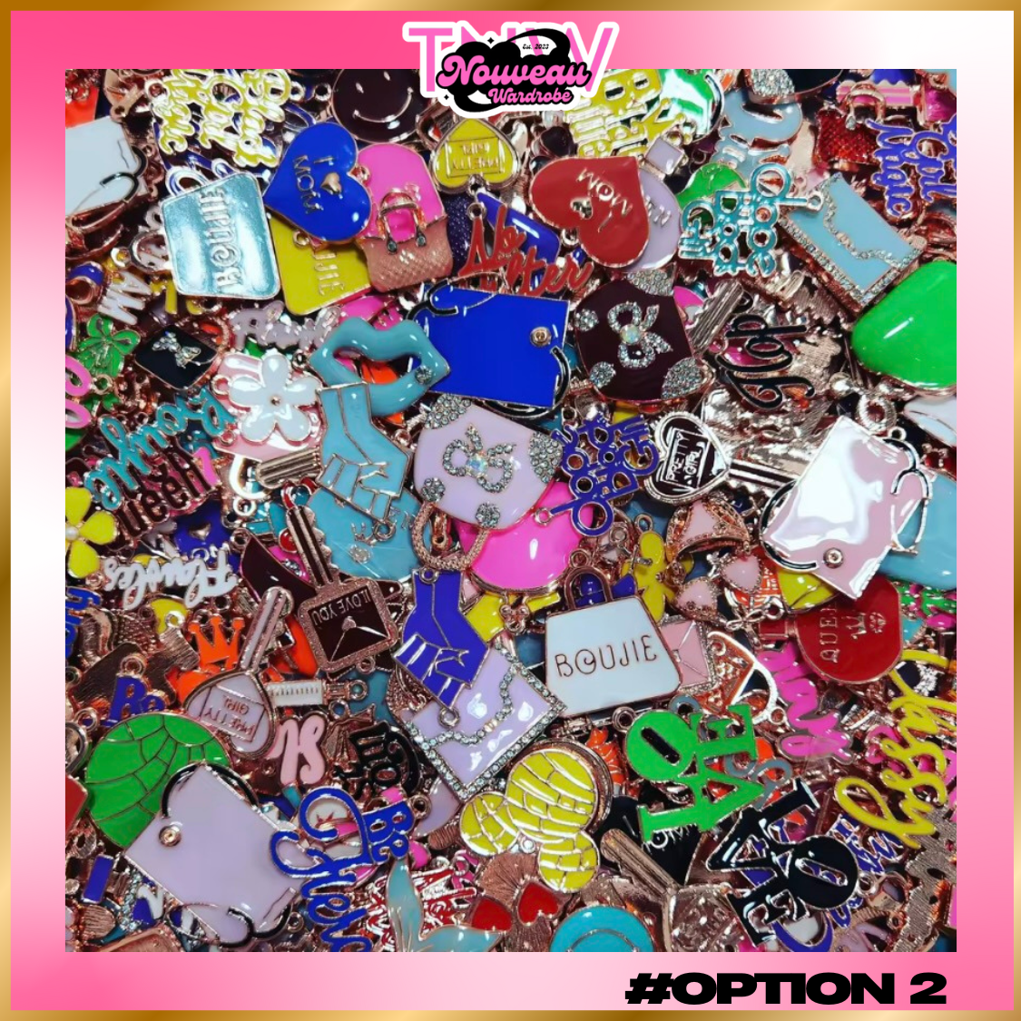 100 Pc Bling Charms Wholesale (Pre-Order)
