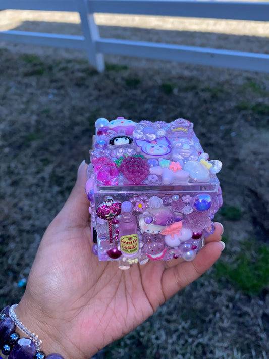 Purple Junk Storage Cube