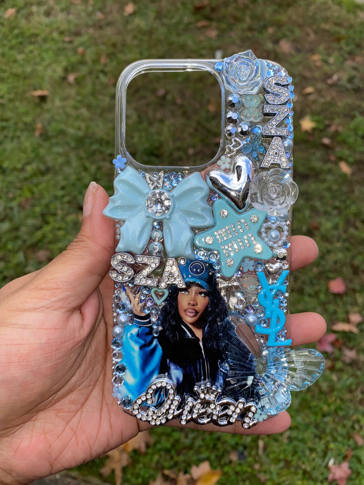 Sza Blue IPhone 15 Pro Junk Case