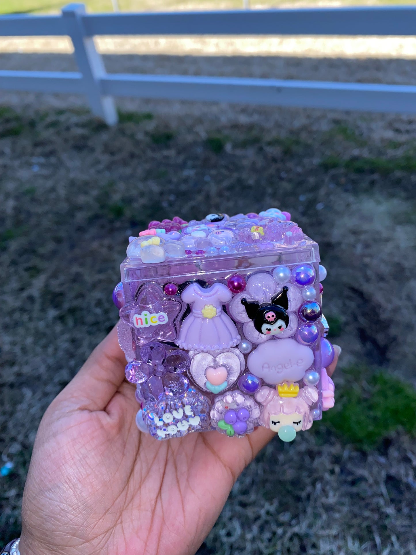 Purple Junk Storage Cube