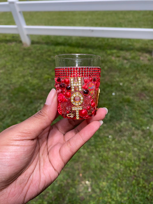 Red Junk Shot Glass