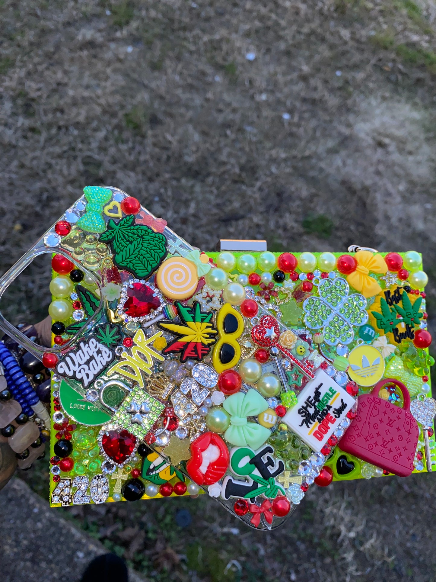 420 IPhone 15 Junk Case & Junk Purse Set