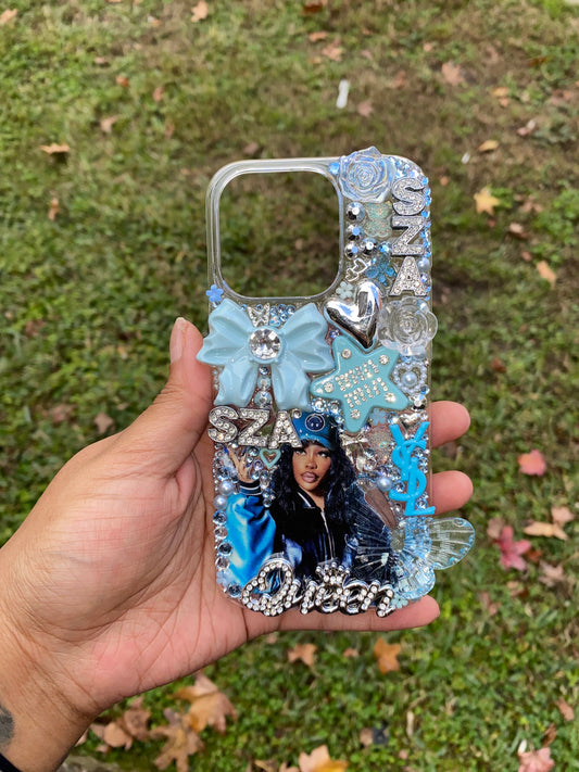 Sza Blue IPhone 15 Pro Junk Case